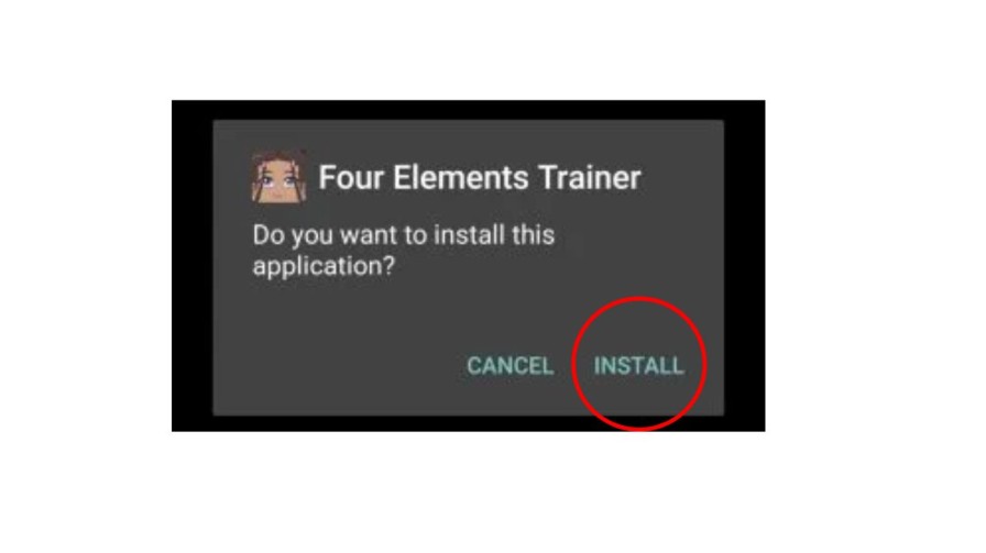 Install Four Elements Trainer mod apk