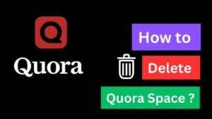 How to delete Quora space?