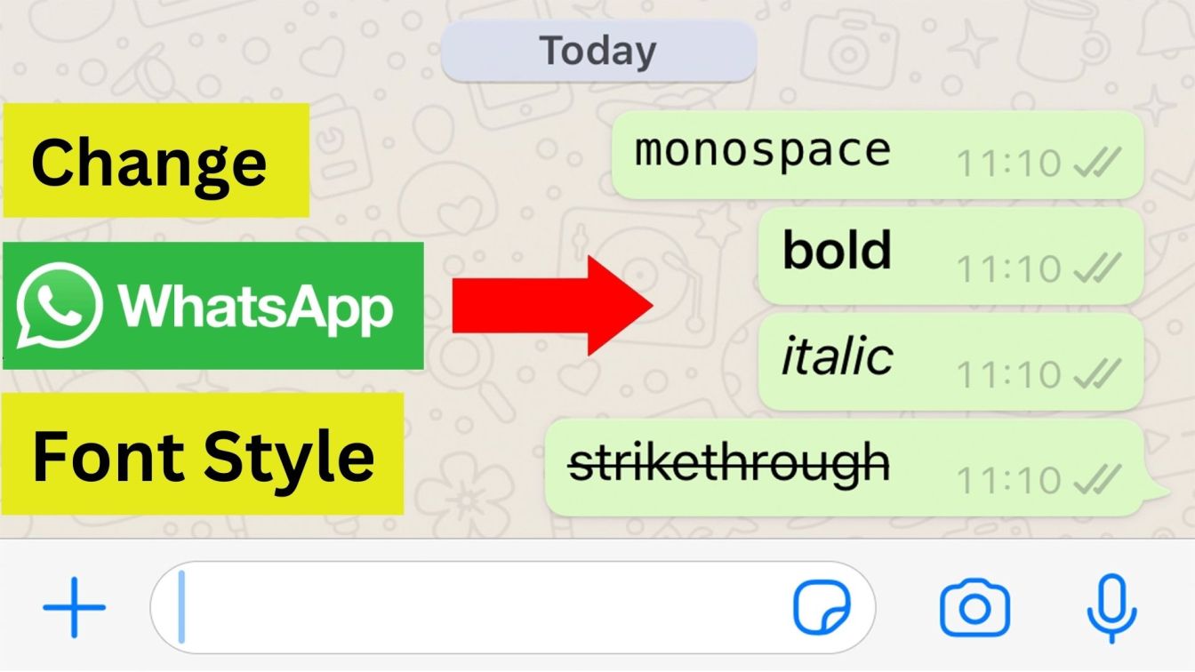 Change Font Style on WhatsApp