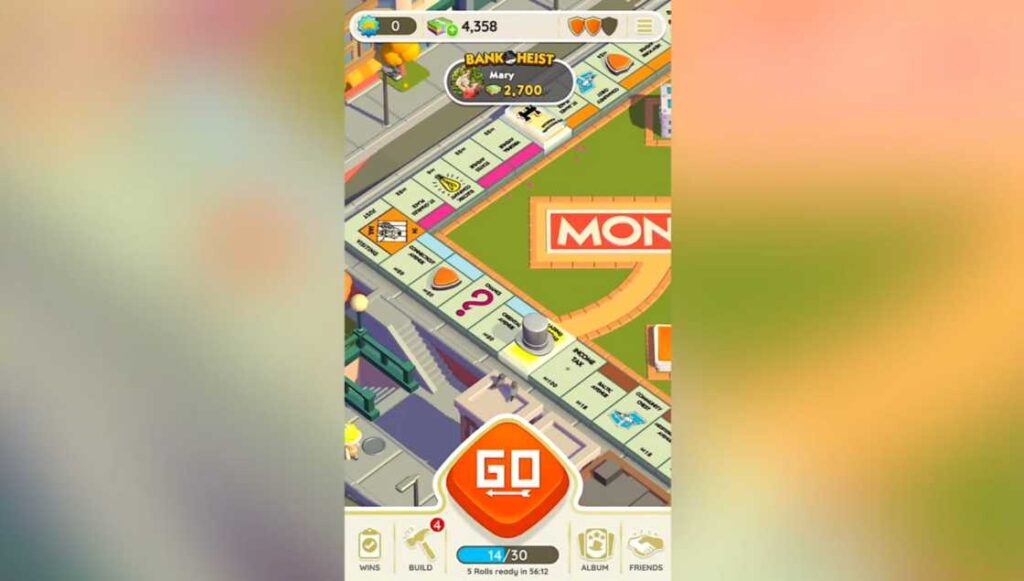 a gameplay screenshot of MONOPOLY GO MOD APK