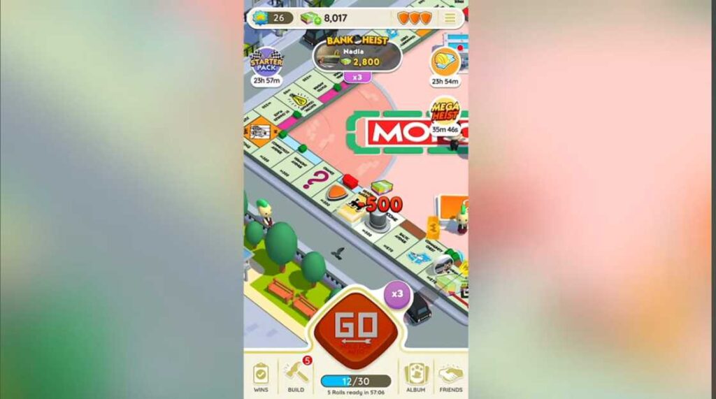 bank heist in MONOPOLY GO MOD APK